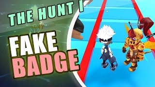 The Hunt FAKE Badge First Edition in Game Win Easy Obby For Prizes  Roblox [upl. by Crudden945]