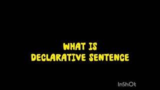 Declarative sentence [upl. by Melgar]