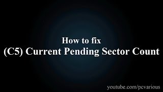 How to fix Current Pending Sector Count [upl. by Eniamor]