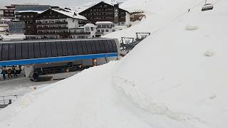 Skiing the secret link between the Hochgurglbahn amp Grobe Karbahn lifts  OBERGURGL GoPro  Apr 2024 [upl. by Gerti]