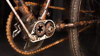 1930s Gearbox Bike  Restoration [upl. by Heuser]