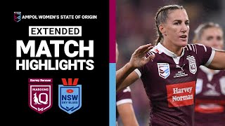 State of Origin 2024  Maroons v Sky Blues  Extended Match Highlights [upl. by Tomchay]