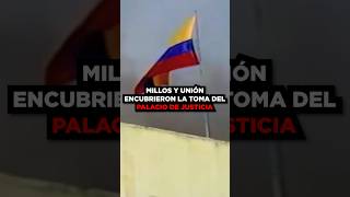 Millos y Unión en la toma del palacio de justicia💣🇨🇴futbol futbolcolombiano colombia petro [upl. by Tennies]