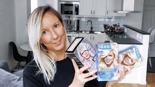 PLATINUM BLOND HIGHLIGHT AND ROOT TOUCH UP AT HOME [upl. by Roid]