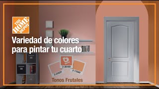 Variedad de colores para pintar tu cuarto  Pintura  The Home Depot Mx [upl. by Nirag756]