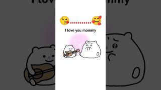 I love you mommy  😘😘 4K memes love cute mom animation comedy mummy baby ricoanimations0 [upl. by Aimat]