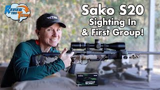 Getting the Sako S20 Hunter Sighted In  IMPRESSIVE RESULTS [upl. by Elyr410]