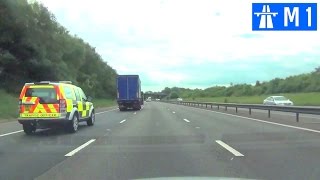 Driving in the UK  M1 Motorway Part 1 [upl. by Borchert42]