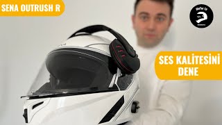 Sena Akıllı Kask Ses Kalitesine İnanamayacaksınız test sound intercom [upl. by Sileas689]