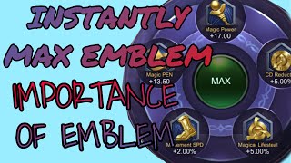 Cheat on HOW TO MAX EMBLEM FAST and IMPORTANCE OF EMBLEM MOBILE LEGENDS Mythic secret 🤫🤫 [upl. by Rudich83]