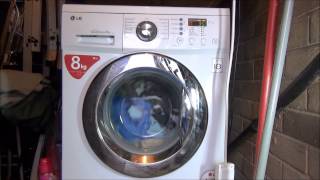 LG F1222TD Direct Drive Washing Machine  Bio Care 60c complete cycle [upl. by Oiluig]