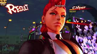 Ultra Street Fighter 4 C Viper Arcade Mode Gameplay [upl. by Ttirrej102]