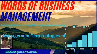 MANAGEMENT TERMINOLOGIES 4 FOR BUSINESS MANAGEMENT STUDENTS Basics of Management Education [upl. by Epstein]