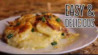 Cooking With Me How to Make Loaded Scalloped Potatoes [upl. by Aikemet]