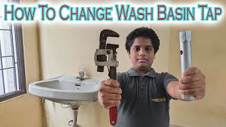 How To Change Wash Basin Tap  Leaking Water Tap Solution । தமிழில் [upl. by Flight32]