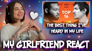 My GIRLFRIEND React  King Inertia vs Helium I GRAND BEATBOX BATTLE 2021 [upl. by Anialeh]