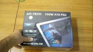 Alimentatore  MSTech MSN750VALCM 750W  UNBOXING [upl. by Novhaj193]