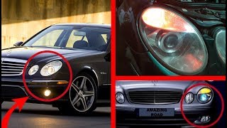 Hidden Function of Fog Lights on Mercedes W211 W219 CLS  Error Front Left Right Turn Signal lamp [upl. by Jennee839]