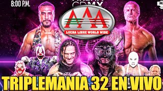 EN VIVO Triplemania 32 CDMX REACCIÓN [upl. by Ained]