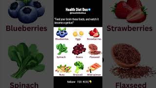 Feed your brain thease foods  HealthDietDuo shorts [upl. by Rozamond]