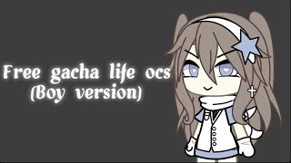 Free gacha life ocs Boy version  Read video   Enjoy [upl. by Nimesay]