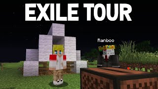 TommyInnit shows Exile Island to Fundy and Ranboo  Dream SMP [upl. by Assirol]