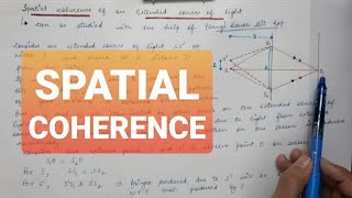 LASER  Lecture 8  Spatial Coherence  Transverse Coherence length [upl. by Gable]