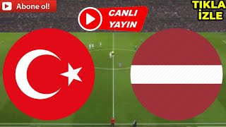 TÜRKİYE LETONYA MAÇI CANLI İZLE [upl. by Fiertz]