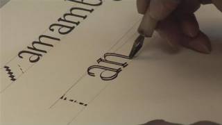 How To Write A Calligraphy Alphabet [upl. by Atekin]