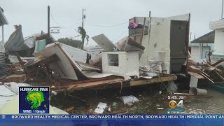 Homes Damaged Destroyed By Hurricane Irma Near Homestead Tavernier [upl. by Amitie]