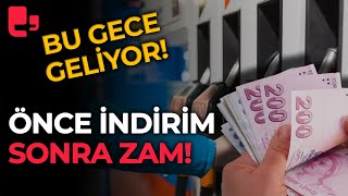 Önce indirim sonra zam Motorine bu gece zam geliyor İşte zammın miktarı… [upl. by Marleen]