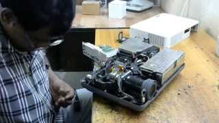 sanyo plc xw55a projector problem is dull display and sollution part 1 [upl. by Maitland]