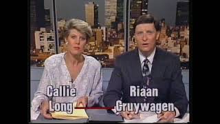 White Referendum South Africa 1992  Afrikaans TV news  English subtitles [upl. by Mittel99]