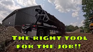 The Perfect Tool For The Job Demco Side Dump Trailer In Action [upl. by Morven921]