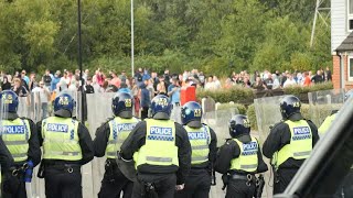 UK braces for more farright riots with thousands of police on standby  AFP [upl. by Natsirk581]