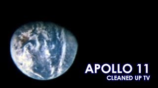 APOLLO 11 Stabilized TV  Earth and Crew 19690717 0115 60fps [upl. by Animahs]