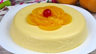 POSTRE DE MELOCOTÓN Solo 3 Ingredientes SIN HORNO Fácil y Rico🍑PEACH DESSERT [upl. by Lander]