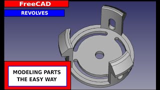 FreeCAD Modeling a Masking Tape Holder using parametric design [upl. by Eidnyl]