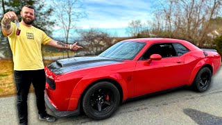 I BUILT THE WORLDS FIRST MANUAL DODGE DEMON [upl. by Inahteb65]