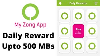 Zong App Daily Rewards  Zong Daily free MB [upl. by Nasah]