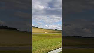 Old Biplane Take off shorts biplane aircraft [upl. by Einafets377]