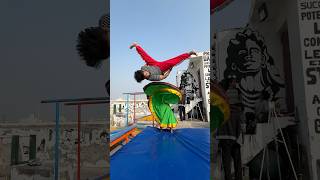 Rate this sync gymnast acrobat acrobatics action stunt viralshorts couplegoals sideflip [upl. by Albright]