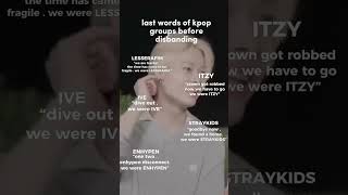 last words of kpop groups before disbanding kpop niki skz jake straykids nikiedit heejake [upl. by Eilyak314]