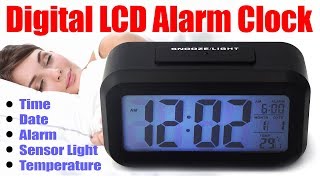 how to setup Digital Smart LED Alarm Clock With Temperature Display I Backlight [upl. by Riggs]