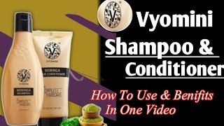 Vyomini Shampoo and Conditioner Vyomini Moringa shampoo and conditioner के फायदे RCM business [upl. by Alie]