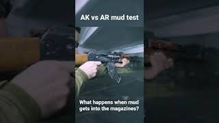 AK47 vs AR15 mud test short [upl. by Elenaj]