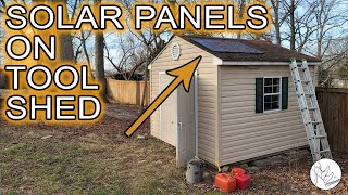 Adding Solar Panels and Outlets to Shed [upl. by Daniella]