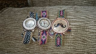 How to DIY Friendship Bracelet Watch  Tutorial [upl. by Terrell]