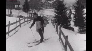 Pöstler auf Ski 1957  SRF Archiv [upl. by Sabella]