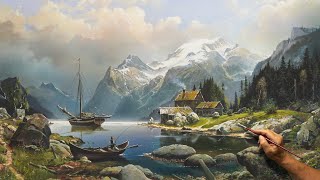 quotGood Old Timesquot Acrylic painting Artist  Viktor Yushkevich 159 [upl. by Vitia]